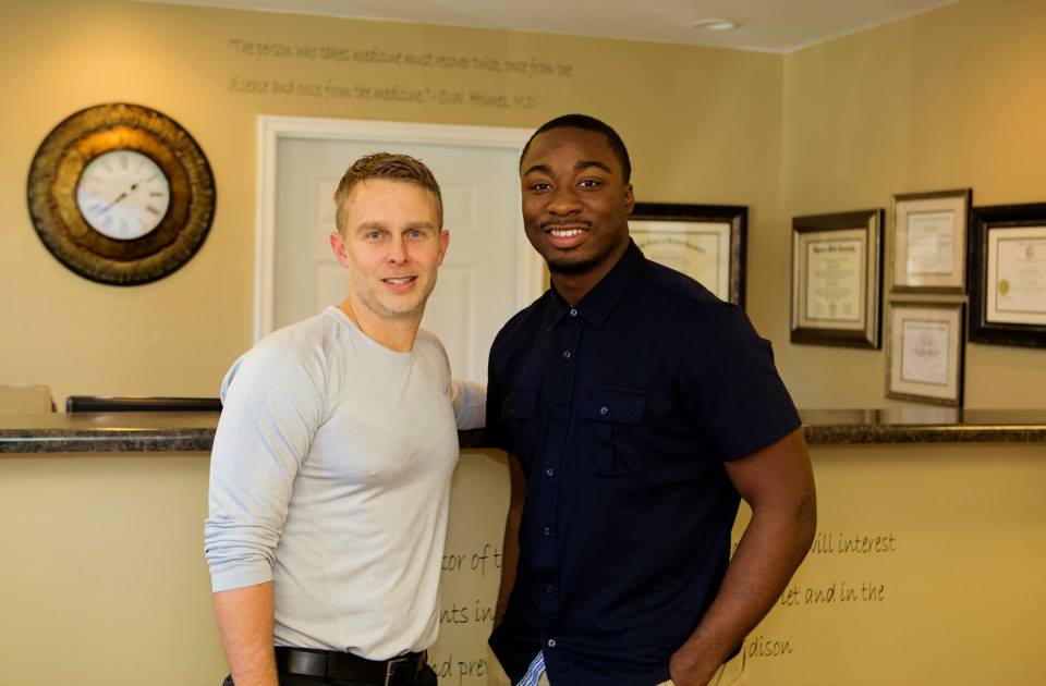 Chiropractor with patient at Abner Creek Chiropractic